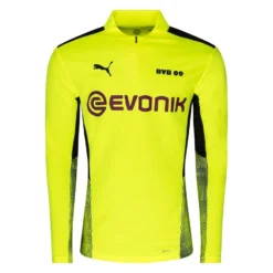 Dortmund Training Shirt 1/4 Zip - Safety Yellow/PUMA Black