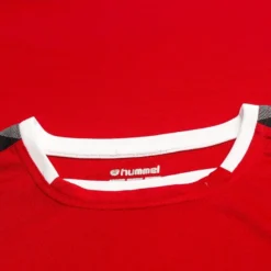 Hummel Playershirt Authentic Poly - True Red/White -Track Fit Wear Sales 024edd62cc07