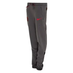 Nike Paris Saint Germain Training Trousers Dri-FIT Travel Fleece - Dark Grey/Black/Siren Red Kids