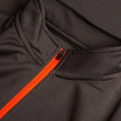 Hummel Training Shirt Authentic 1/2 Zip - Asphalt/Red -Track Fit Wear Sales 08862fcad699