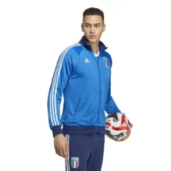 ADIDAS Italy Track Top DNA - Blue/Dark Blue -Track Fit Wear Sales 0d8b806d228f