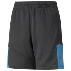 PUMA Training Shorts IndividualFINAL - PUMA Black/Blue Kids