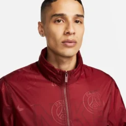 Nike Paris Saint Germain Tracksuit NSW Sport Essential Lined Woven - Team Red/Gold Suede -Track Fit Wear Sales 18639bed4b95