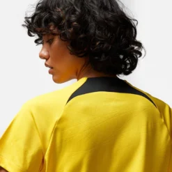 Nike Paris Saint Germain Training T-Shirt Dri-FIT Pre Match Jordan X PSG - Tour Yellow/Black Woman -Track Fit Wear Sales 1a2d2dd4a357