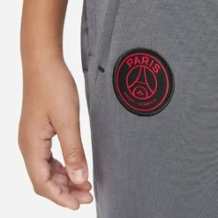 Nike Paris Saint Germain Training Trousers Dri-FIT Travel Fleece - Dark Grey/Black/Siren Red Kids -Track Fit Wear Sales 1af3367b7d61