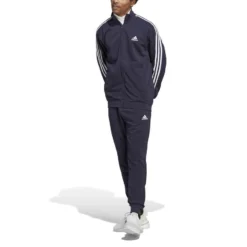 Adidas Tracksuit 3-Stripes French Terry - Legend Ink/White -Track Fit Wear Sales 2184445d3394