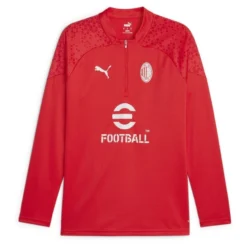 Puma Milan Training Shirt 1/4 Zip - Red/White