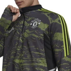 ADIDAS Manchester United Training Shirt Condivo 22 EU - Black/Pulse Lime -Track Fit Wear Sales 2c89dc191fc8