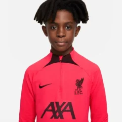 Nike Liverpool Training Shirt Dri-FIT Strike Drill - Siren Red/Burgundy Crush Kids -Track Fit Wear Sales 3c779f64054f