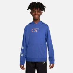 Nike Hoodie Dry CR7 Personal Edition - Medium Blue/White Kids