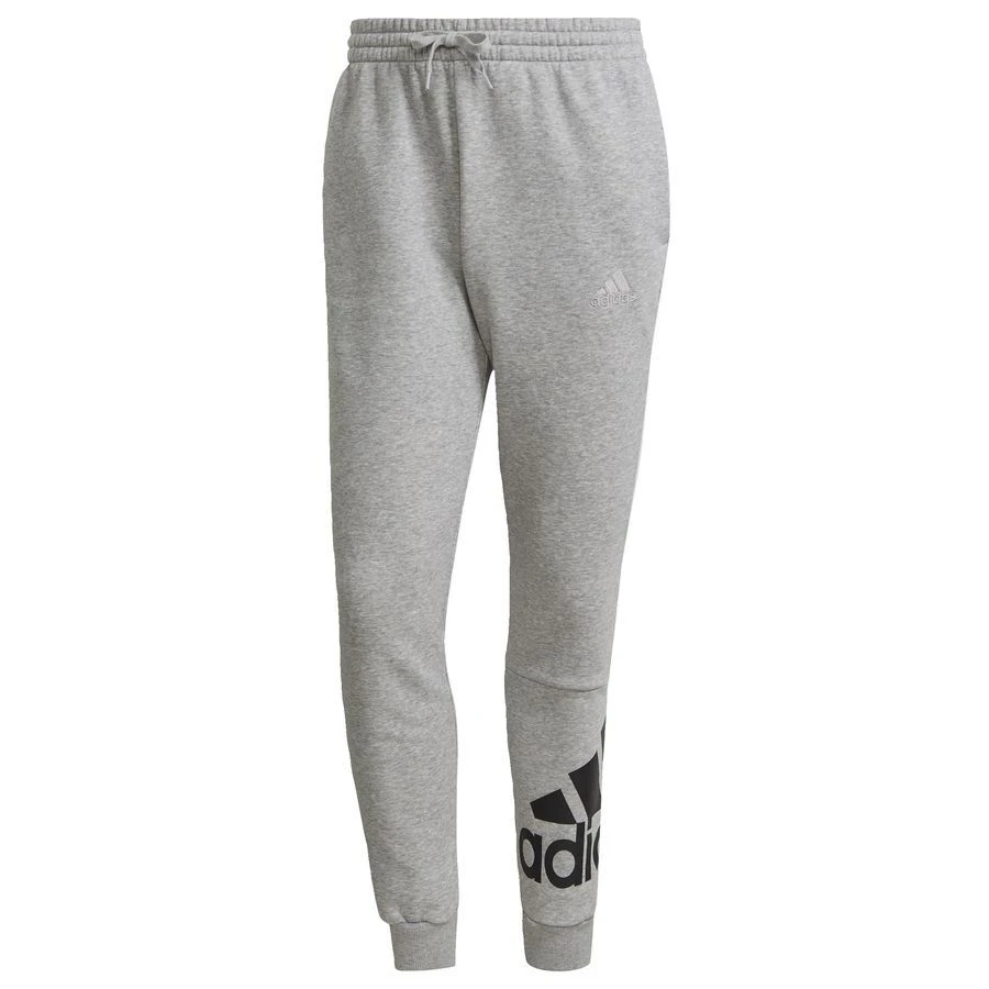 Adidas Sweatpants Essentials Fleece Tapered - Medium Grey Heather/Black 1 Adidas Sweatpants Essentials Fleece Tapered - Medium Grey Heather/Black