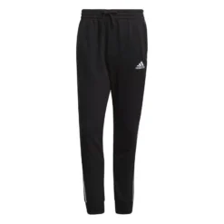 Adidas Essentials 3-Stripes French Terry Tapered Pants - Black/White
