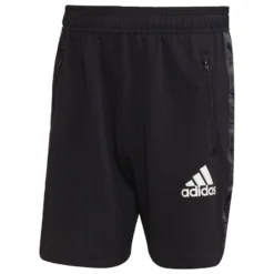 Adidas Training Shorts Aeroready Designed To Move Motion Logo - Black