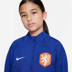 Nike Holland Tracksuit Dri-FIT Strike Woven 2022/23 - Deep Royal Blue/White Kids -Track Fit Wear Sales 5b1d5e324656