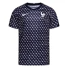 Nike France Training T-Shirt Dri-FIT Women's EURO 2022 - Blackened Blue/White Kids