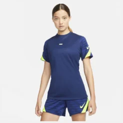 Nike Playershirt Dri-FIT Strike 21 - Blue Void/Deep Royal Blue/Volt Woman