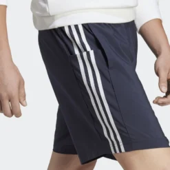 Adidas Shorts Aeroready Essentials 3-Stripes - Blue/White -Track Fit Wear Sales 6d16b243ed07