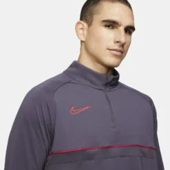Nike Training Shirt Academy 21 Drill Top - Dark Raisin/Siren Red -Track Fit Wear Sales 738c40dc9366