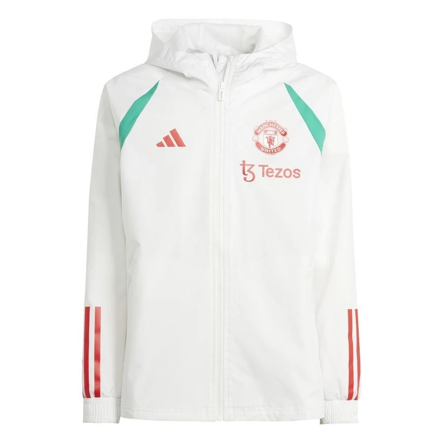 ADIDAS Manchester United Jacket All Weather Tiro 23 - Core White Kids 1 ADIDAS Manchester United Jacket All Weather Tiro 23 - Core White Kids