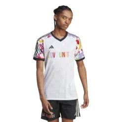 Adidas Training T-Shirt Tiro Pride - White/Multicolor -Track Fit Wear Sales 88f970a23ca9