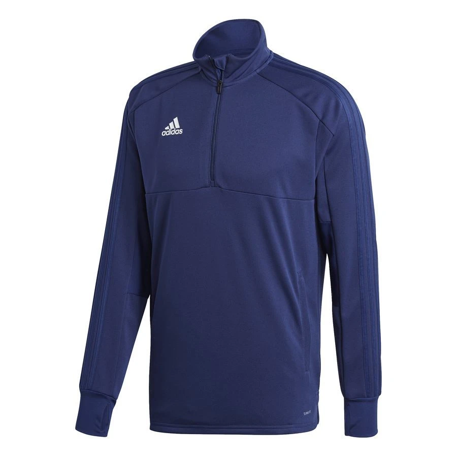 Adidas Training Shirt 1/4 Zip Condivo 18 - Dark Blue/White Kids 1 Adidas Training Shirt 1/4 Zip Condivo 18 - Dark Blue/White Kids
