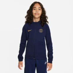 Nike Paris Saint Germain Training Jacket Dri-FIT Anthem - Blackened Blue/Gold Suede Kids
