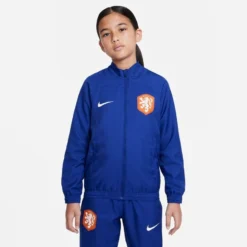 Nike Holland Tracksuit Dri-FIT Strike Woven 2022/23 - Deep Royal Blue/White Kids -Track Fit Wear Sales 9c01eb345466