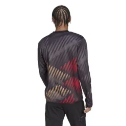 ADIDAS Germany Training Shirt Pre Match Warm 2022/23 - Black/Red/Yellow -Track Fit Wear Sales a2c50eb813a1