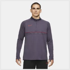 Nike Training Shirt Academy 21 Drill Top - Dark Raisin/Siren Red