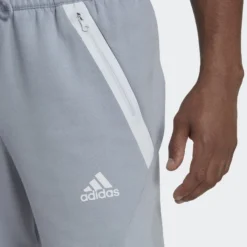 Adidas Training Trousers Designed For Gameday - Grey/White -Track Fit Wear Sales ab68650d4927