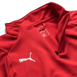 PUMA Training Shirt LIGA 1/4 Zip - Puma Red/PUMA White Kids -Track Fit Wear Sales b036b262a03a