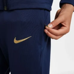 Nike France Tracksuit Dri-FIT Strike 2022/23 - Midnight Navy/Metallic Gold Kids -Track Fit Wear Sales be5176bd908b