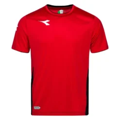 Diadora Training T-Shirt Equipo - Red/White/Black