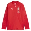 Puma Milan Training Jacket - Red/Feather Grey Kids