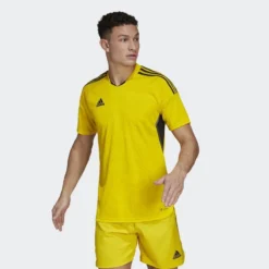 Adidas Playershirt Condivo 22 Match Day - Yellow/Black -Track Fit Wear Sales eb559a58c205