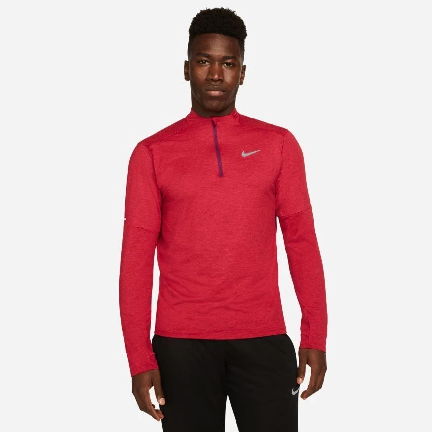 Nike Running Shirt 1/2 Zip Dri-FIT Element - University Red/Reflect Silver 1 Nike Running Shirt 1/2 Zip Dri-FIT Element - University Red/Reflect Silver